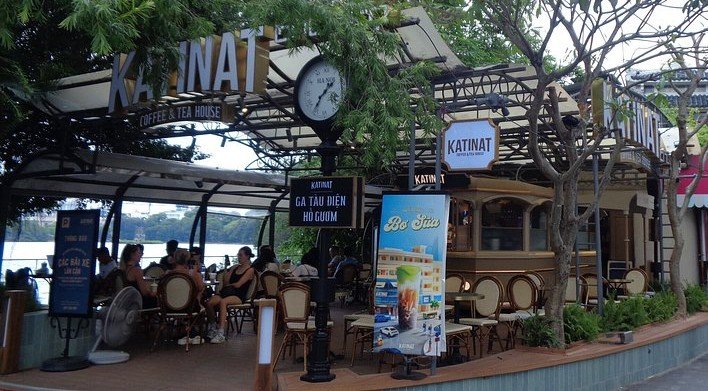 Cafe at Hoan Kiem Lake