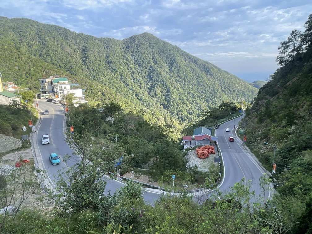 curving slopes of tam dao