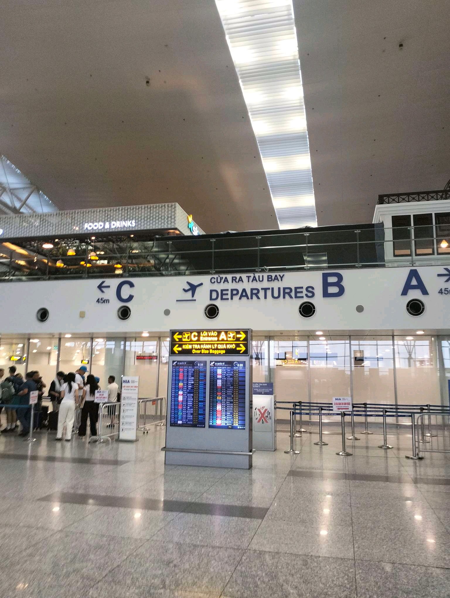 Departure from Noi Bai airport