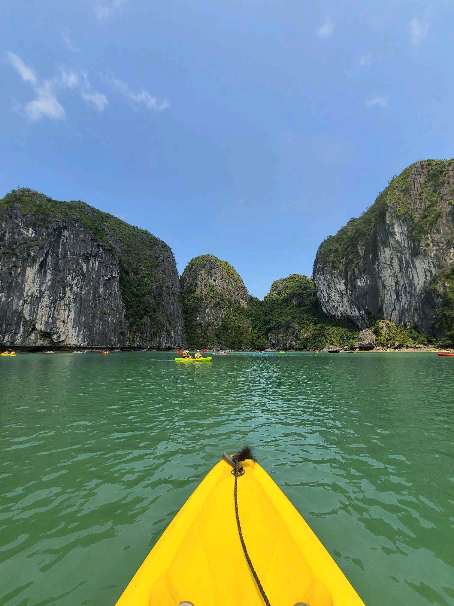 Kayaking on Halong Bay Cruise